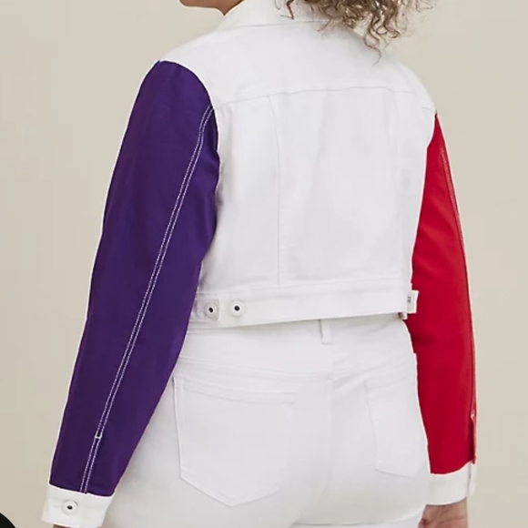 🆕️🌈 3X RAINBOW ALWAYS PROUD DENIM JACKET - PRIDE 🌈 - Picture 4 of 5